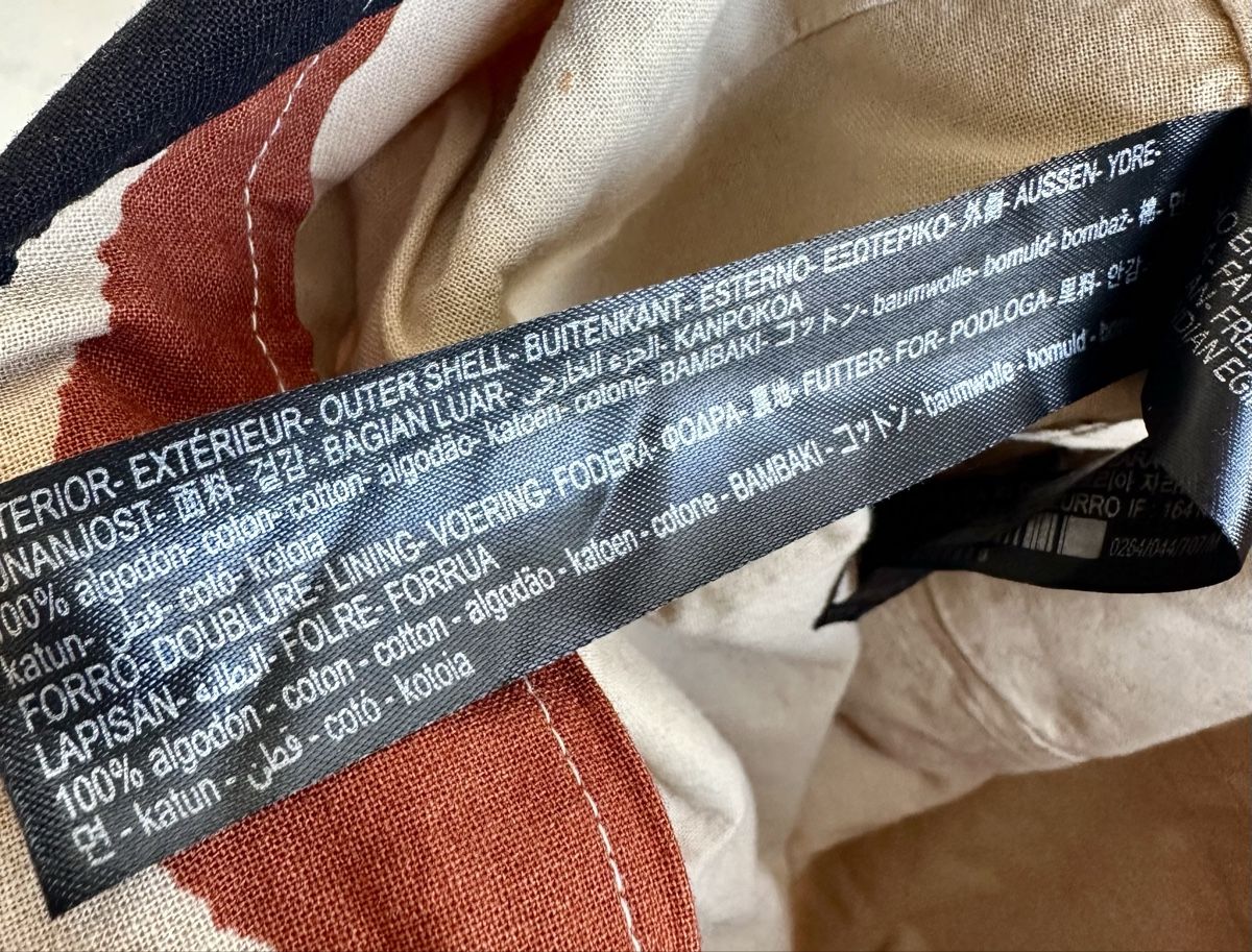 Zara Borse: ZARA Gemusterte Maxi-Tasche aus Baumwolle – Usato da Bern venduto da Fraeuleinhonig 8