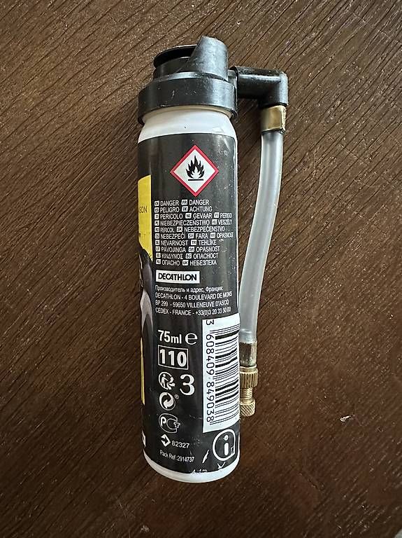 Decathlon Ersatzteile: NEU: Decathlon Velo-Pannenspray universal 75 ml – Neu und originalverpackt aus Bärau von JeJeG 1