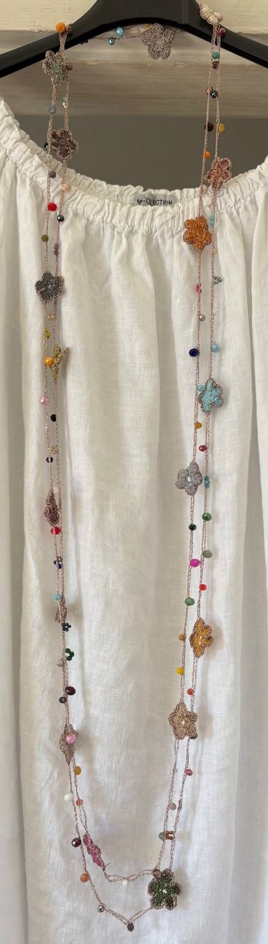 Colliers: COLLIER "FLEURS" HANDMADE!! MULTICOLOR – Neuf avec emballage d'origine à Locarno par NicoNion 6