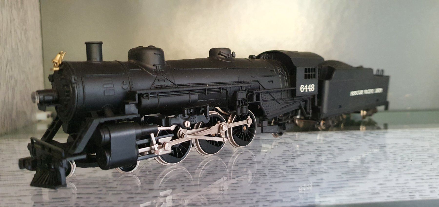Modelleisenbahnen: BACHMANN?: DC: DAMPFLOK MISSOURI PACIFIC LINES 6448 – Gebraucht aus Biglen von taunus82