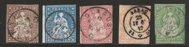 Strubel Nr. 22G - 26G mit Vollstempel