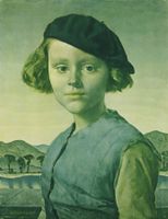 Gerald Leslie Brockhurst (1890-1978) – Idealer Kopf - Litho