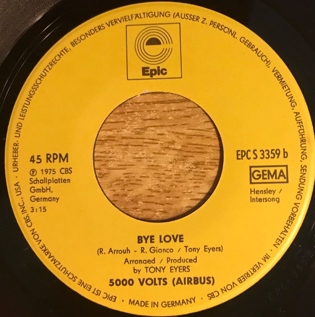 Vinyles: 5000 VOLTS - I'M ON FIRE – D'occasion à Bussigny par vinyl-pas-cher 3