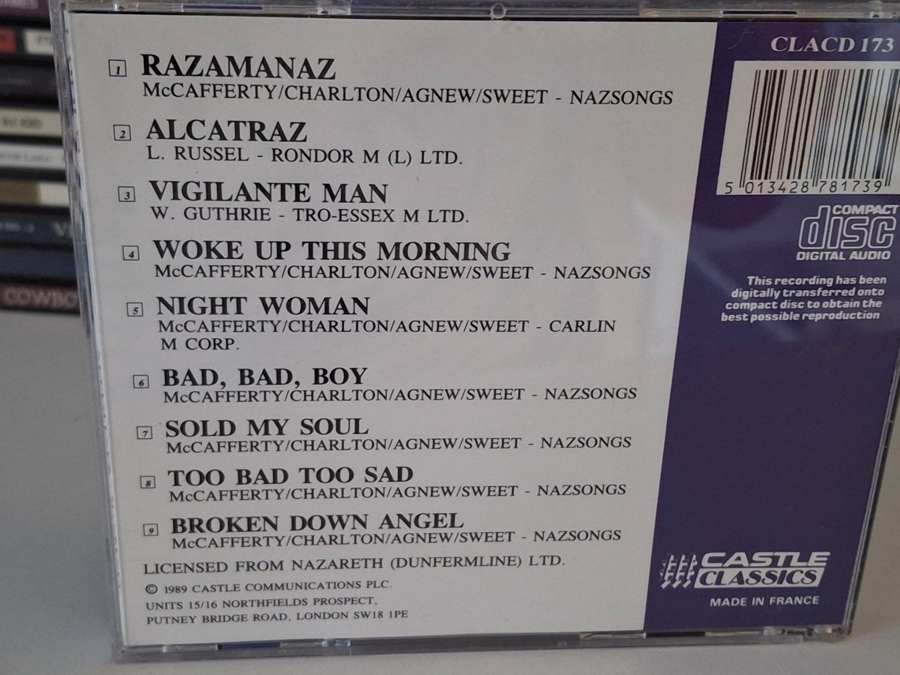 CD: CD Nazareth - Razamanaz – Usato da Aarberg venduto da Jackup1 1