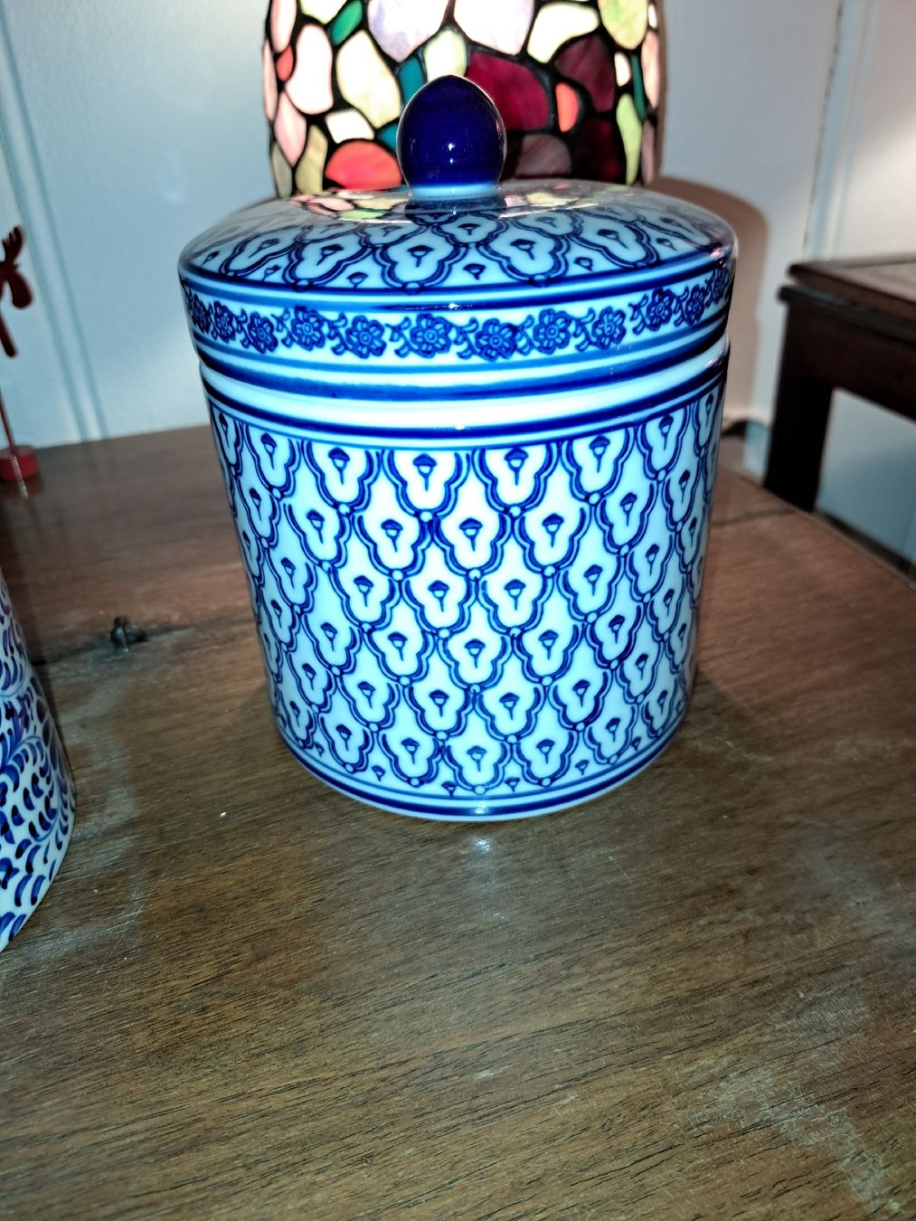 Zuccheriere: Blaue Vintage Vorratsdose mit Deckel, Keramik,  – Usato da Kölliken venduto da Upcycling-by-Mc-TAM 5