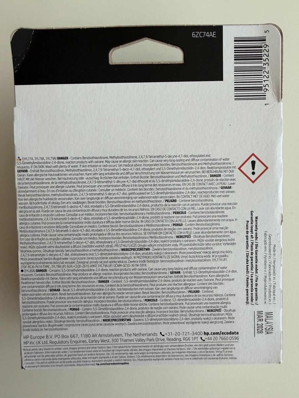 Hewlett Packard Druckerpatronen & Toner: HP 912 pack de 4 cartouches – Neu und originalverpackt aus St-Gingolph von GoldenKeys 1