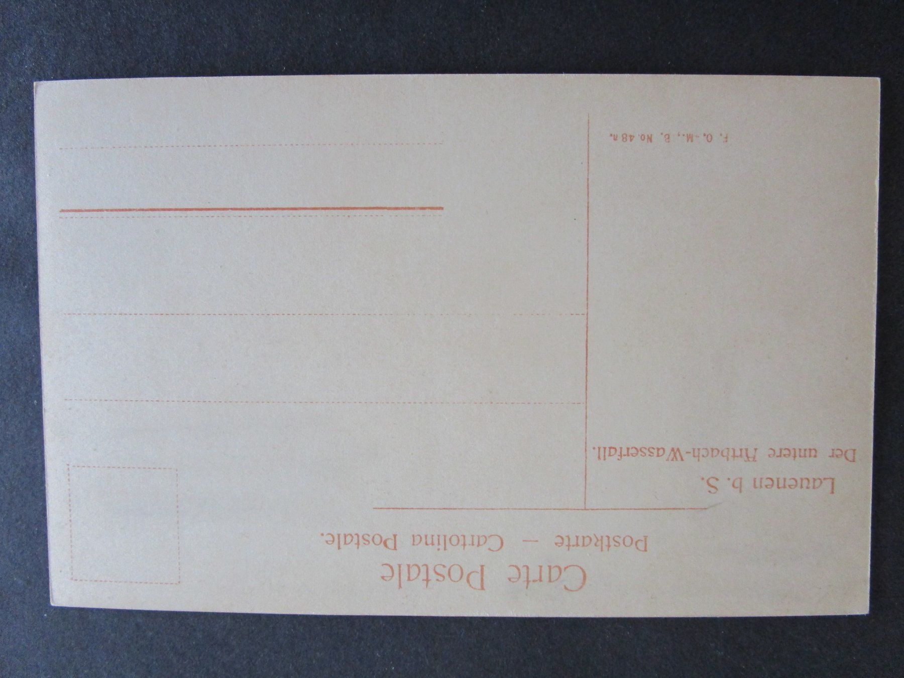 Cartoline postali: Artbach-Wasserfall Lauenen – Usato da Rubigen venduto da Menthe 1