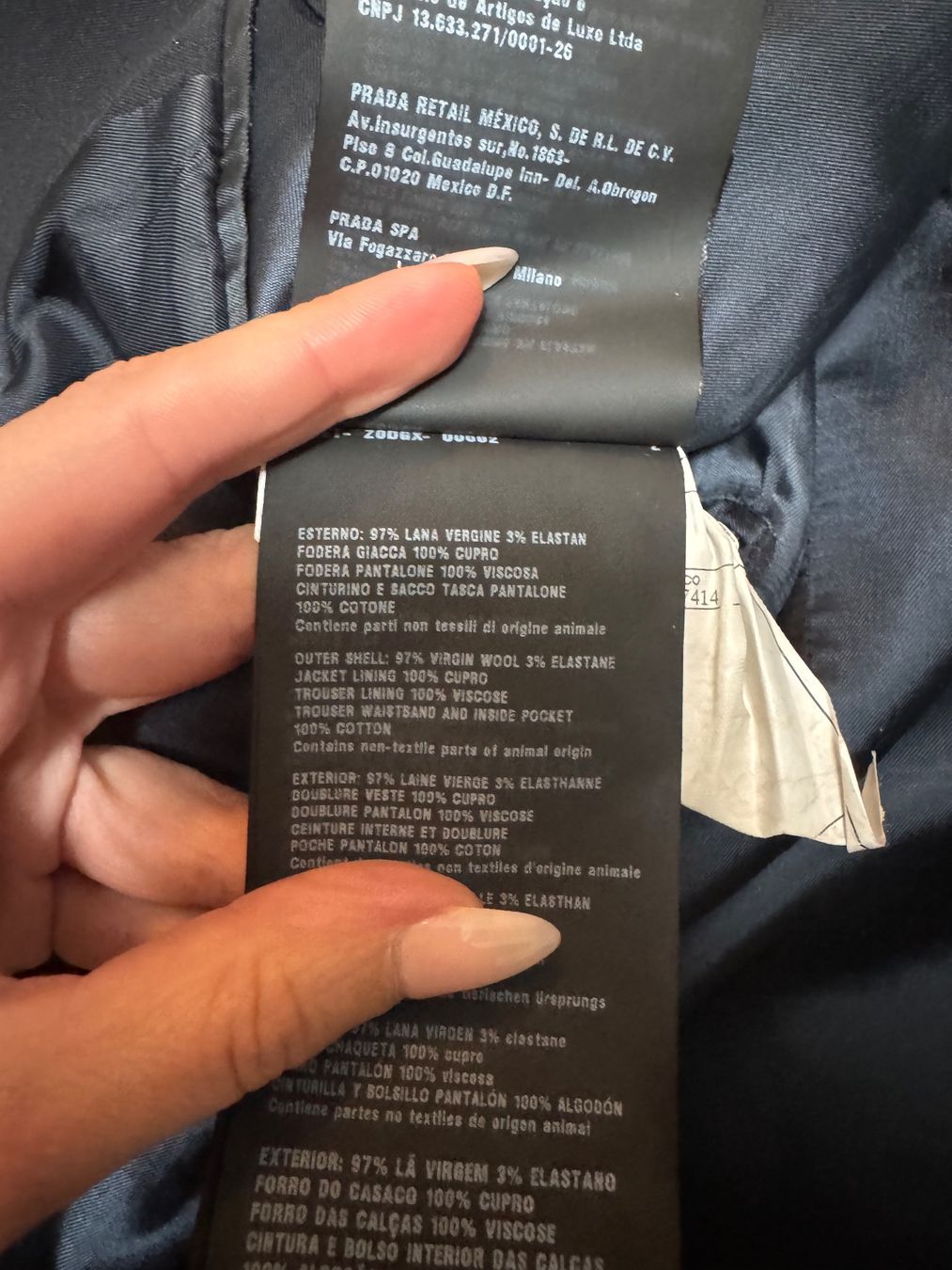 Prada Completi: Herren Prada Blazer in Dunkelblau – Usato da Meilen venduto da Emma_321 5