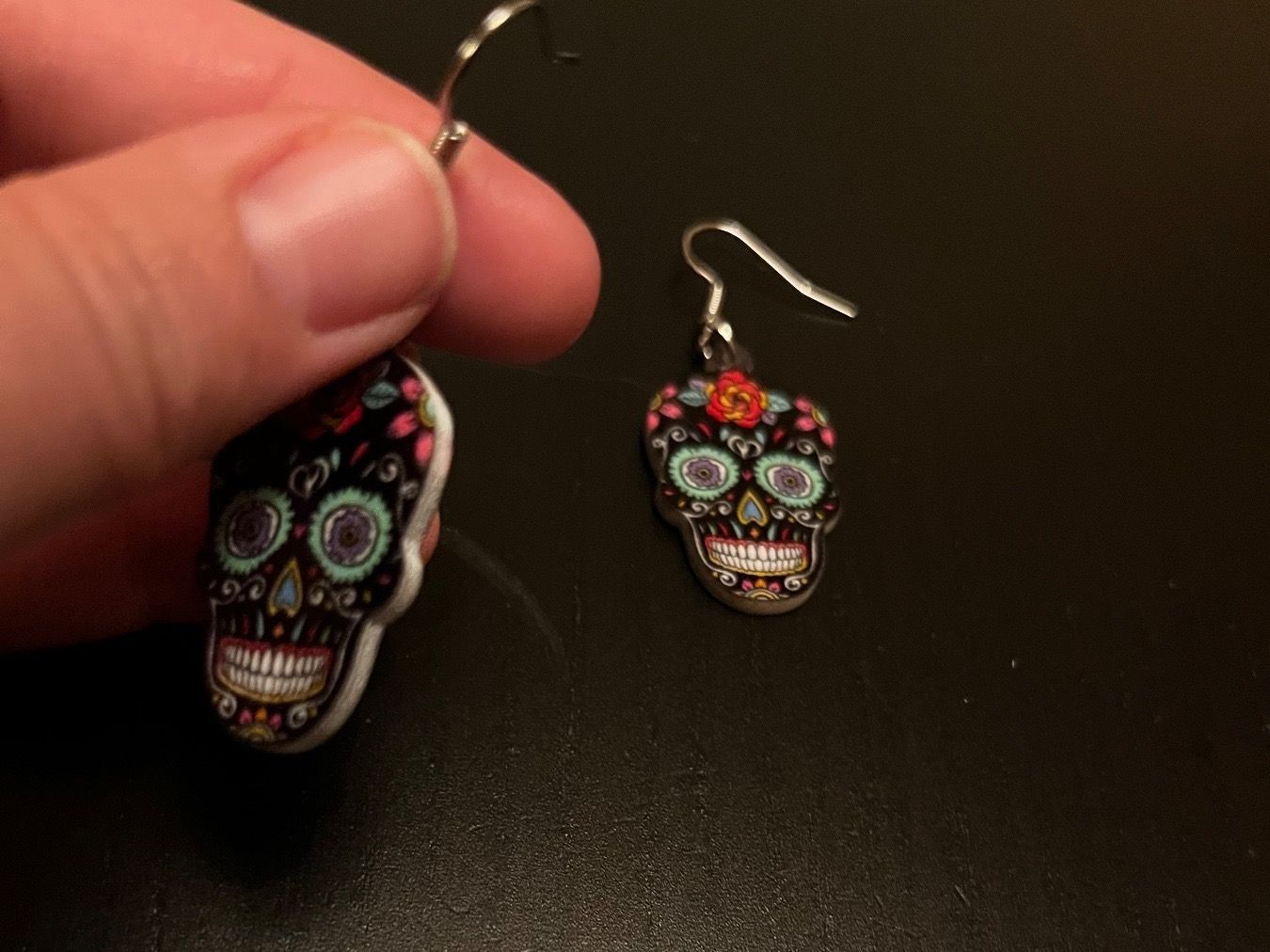 Orecchini pendenti & Orecchini a lobo: Ohrringe Schädel ( Santa  Muerte) – Nuovo (secondo la descrizione) da Gams venduto da Mariawicca 6