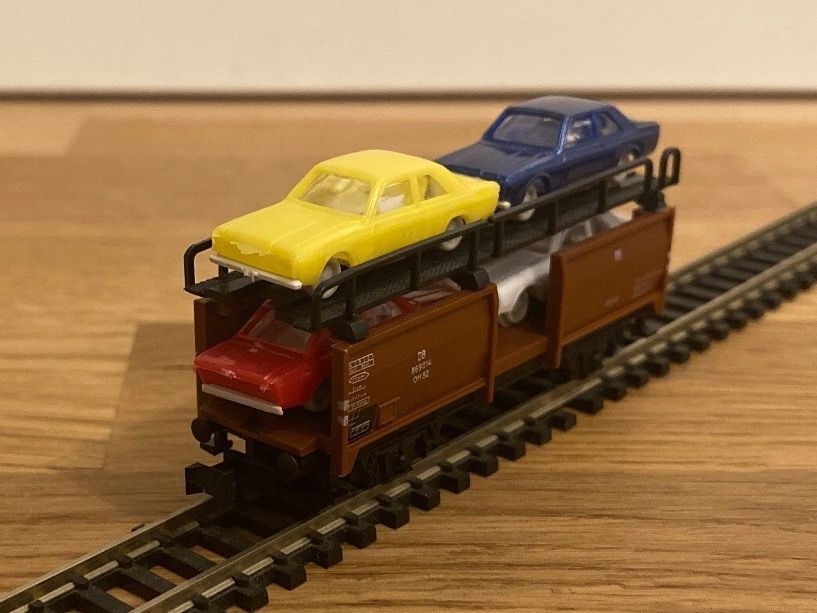 Trix Modellini di ferrovie: Minitrix 3533 Autotransportwagen – Nuovo (secondo la descrizione) da Schlierbach venduto da Look8 2