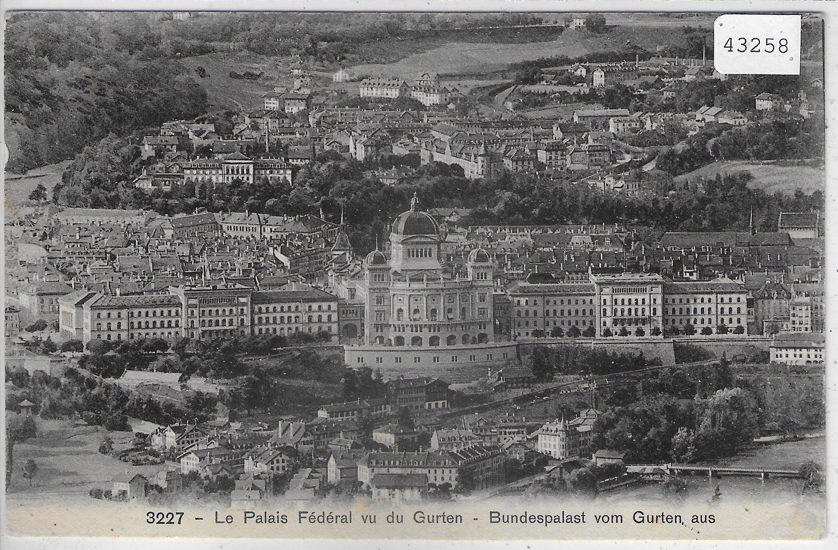 Cartes postales: Bundespalast vom Gurten aus – D'occasion à Ettingen par Kartenplanet