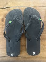 Schwarze Havaianas Brasil Flip Flops, Grösse 42, Top!