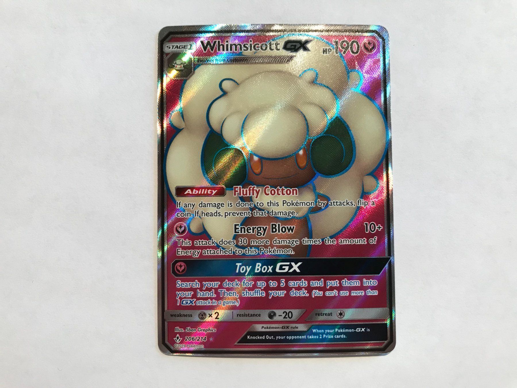 Pokémon Carte collezionabili: Whimsicott GX FullArt EN – Nuovo (secondo la descrizione) da Hagendorn venduto da Pokecollectorch 1