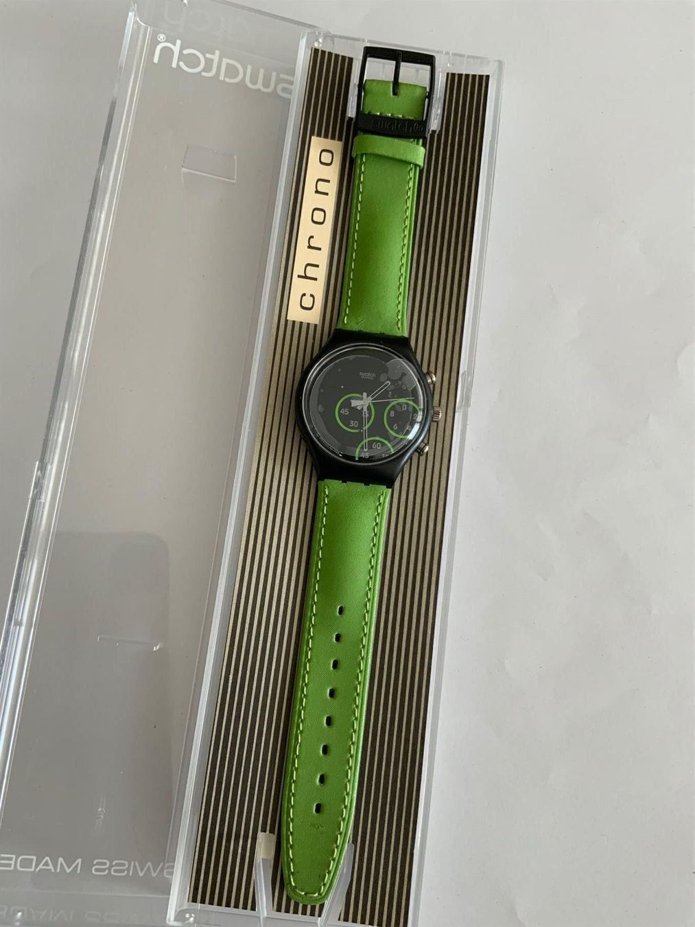 Swatch Orologi: EXCENTRIC Swatch CHRONO - ungetragen - VINTAGE – Nuovo e nell'imballaggio originale da Wettswil venduto da rotonda