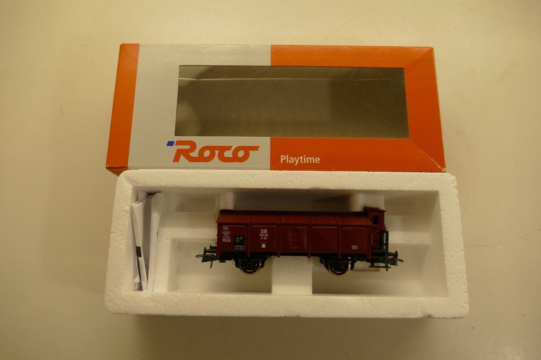Roco Modellini di ferrovie: Roco H0: DB Klappdeckelwagen – Nuovo e nell'imballaggio originale da Niederhasli venduto da rail-duerst