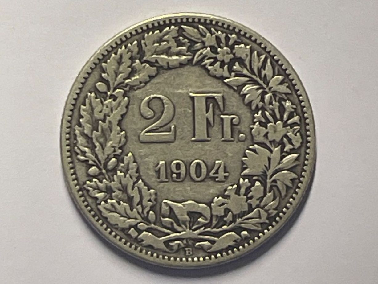 Tutti le monete: 2 Fr 1904 – Usato da Erlach venduto da rsci
