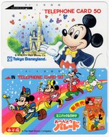 2 Disney Comic Telefonkarten aus Japan