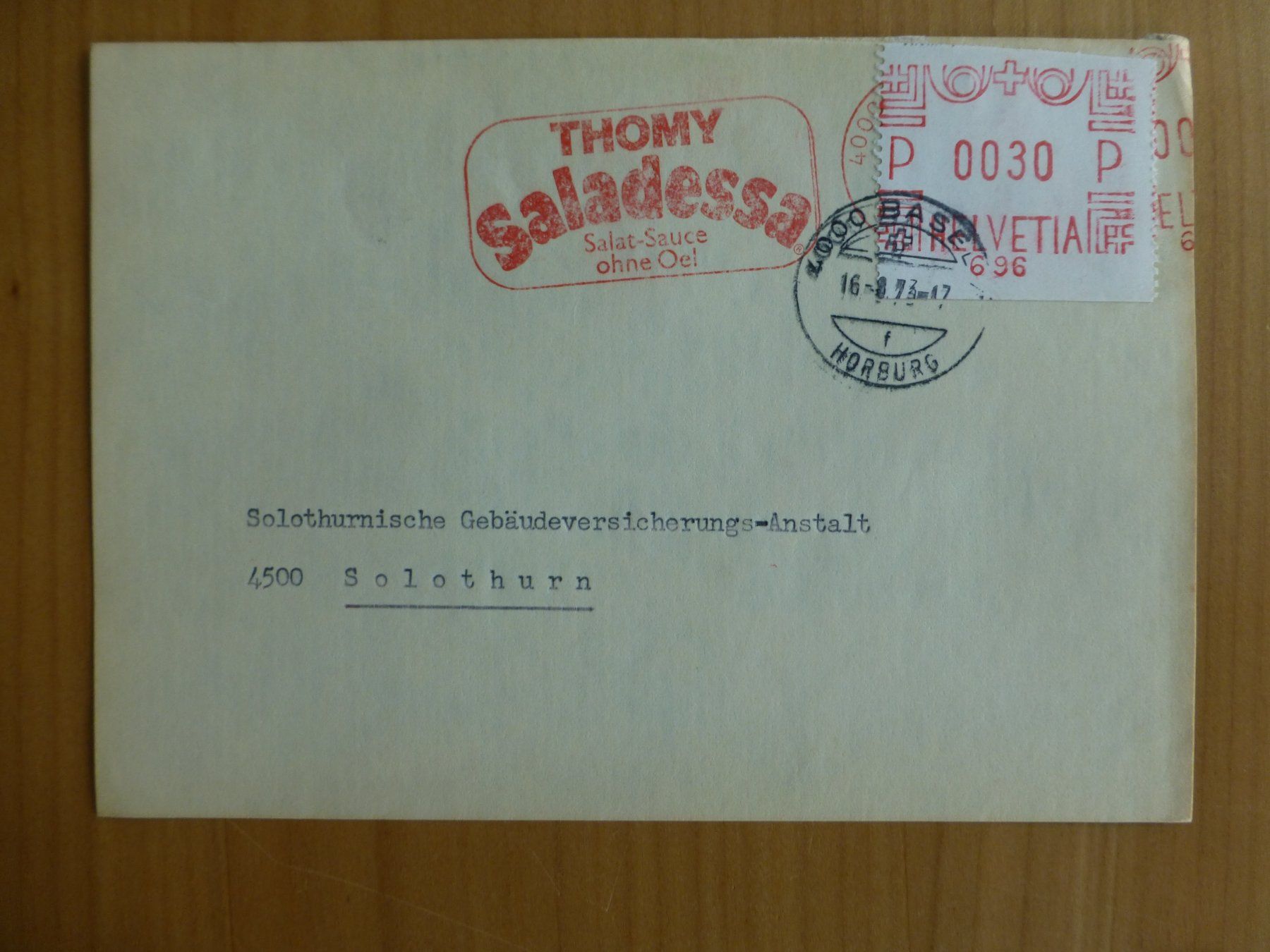 Foto & Immagini: Basel, Thomy Salat und Sausefabrikfabrik 1973 – Usato da Bettlach venduto da 1saurer
