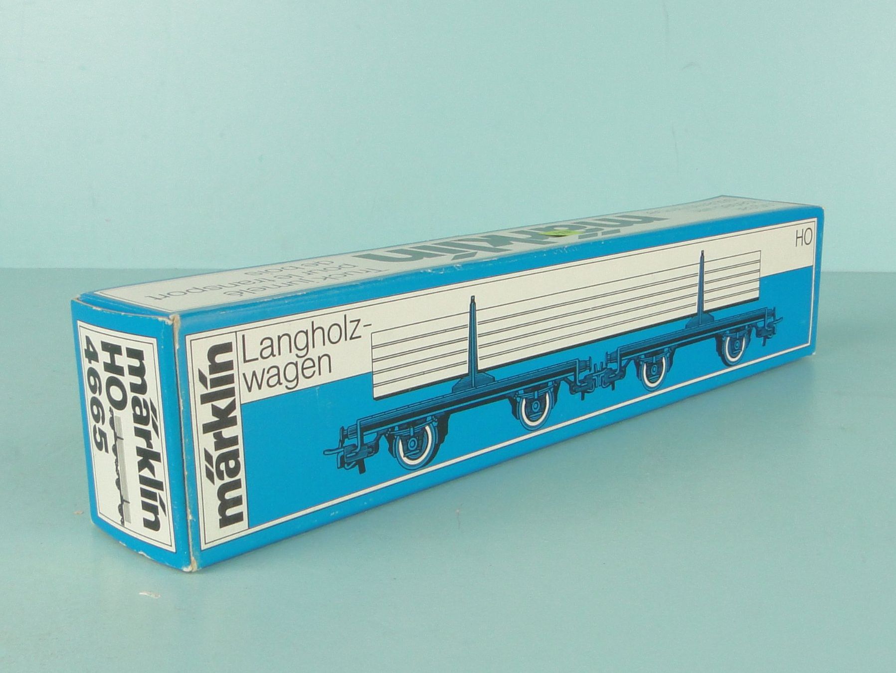 Märklin Modellini di ferrovie: Märklin 4665 Langholzwagen – Usato da Bülach venduto da cann11 6