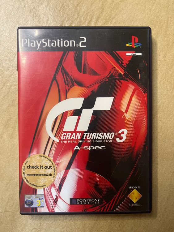 Notice Gran Turismo 3 A-Spec PS2 - Manuel Jeu De Course - Très Bon état