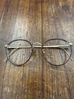 Giorgio Armani Brille rund Vintage Gold Schildpatt Designer