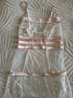 Chemise La Perla taille 2 dentelle et rubans rose NEUVE