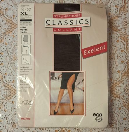 Migros Exelent Vintage Strumpfhose 18den Gr.XL Paradiso