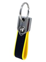 Alfa Romeo Schlüsselanhänger Carbon Look gelb NEU