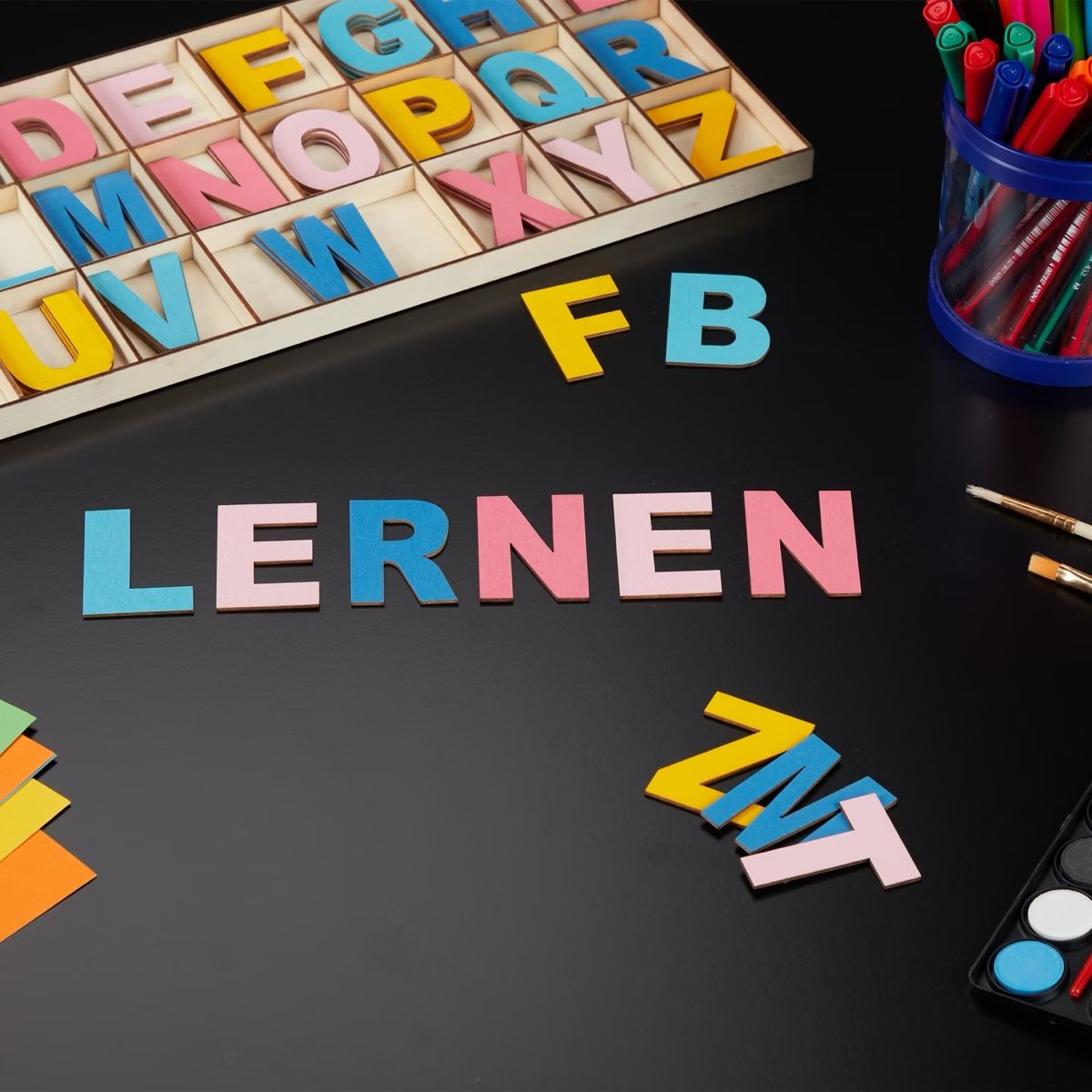 Kit bricolage: Colourful ABC wooden letters for creative DIY – Usato da Langenthal venduto da vik_v5ml 2