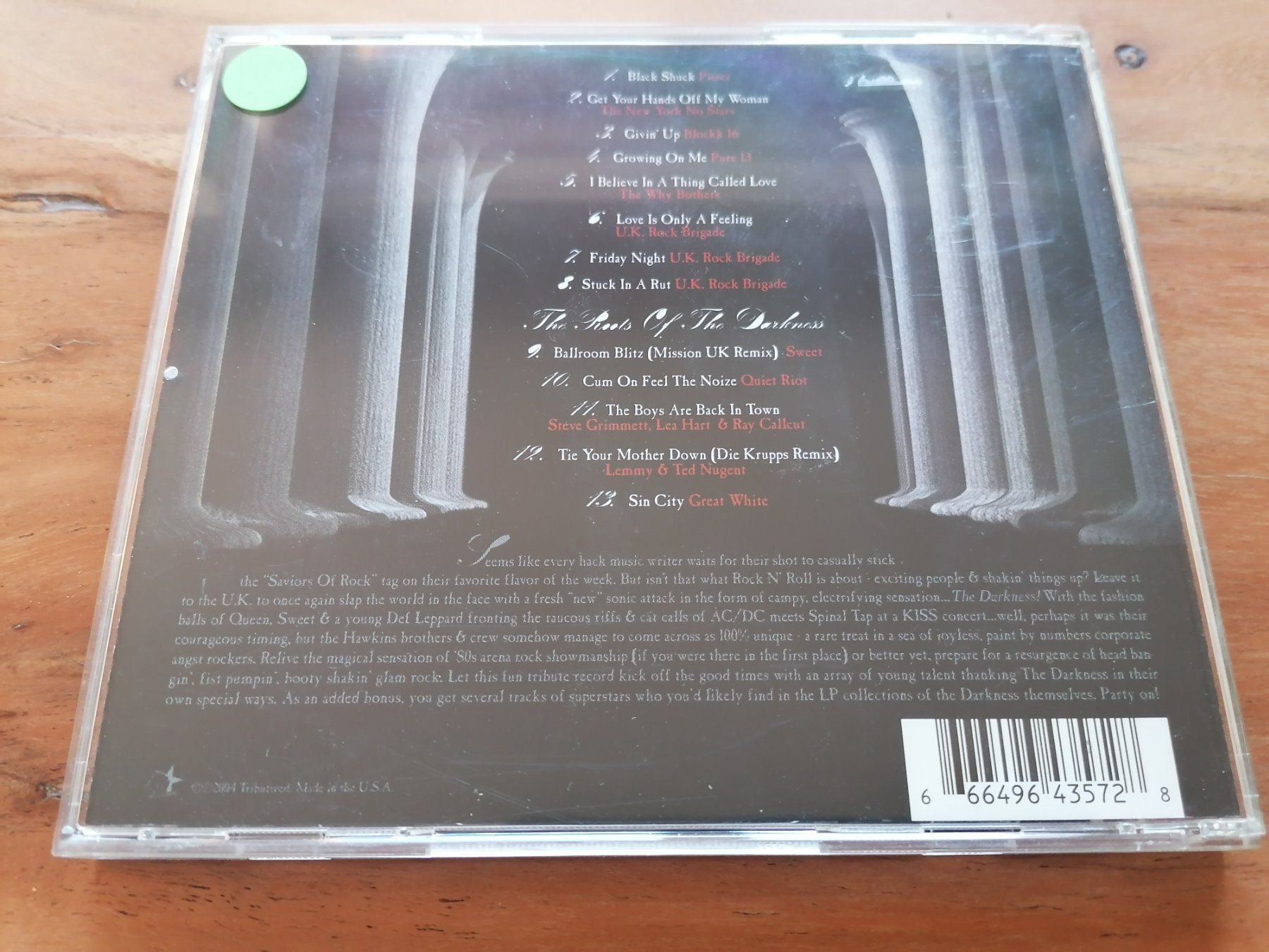 CD: A Tribute To The Darkness – Usato da Fällanden venduto da Bengel1967 1