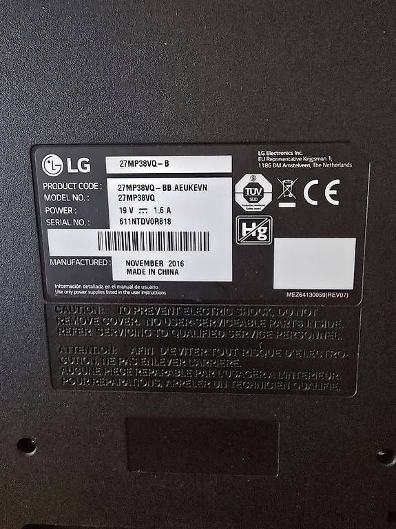 Monitor: LG 27"-LED-Bildschirm - neuwertig  – Usato da Ettingen venduto da dominicph 1