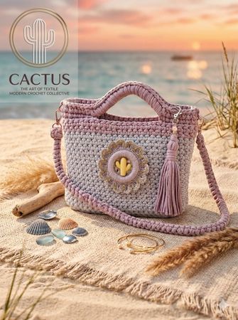 Handgemachte Häkeltasche, neu, ideal für den Sommer!