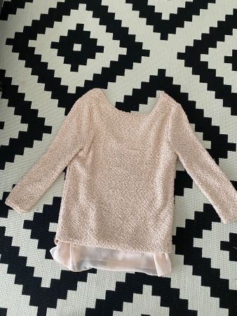 Toller rosa Pullover mit Pailletten, Grösse M