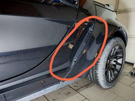 Smart Roadster staffa/griglia aria sinistra o destra