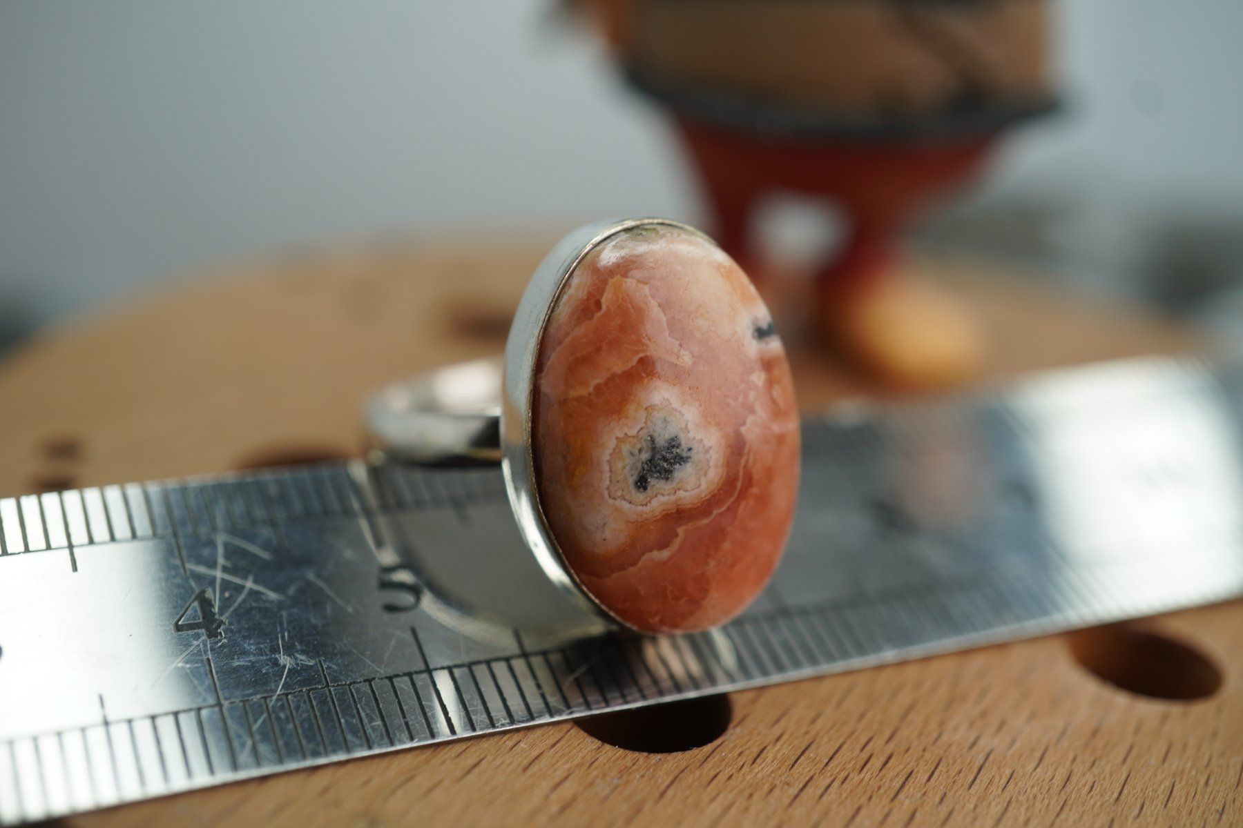 Minerali & Pietre curative: Rhodochrosit     ring Grösse  Variabel     (Räumung!) – Nuovo e nell'imballaggio originale da Eschenbach SG venduto da topstone 4