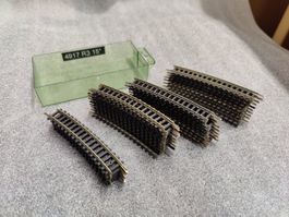 Minitrix Gleis gebogen T14917 R3 15° 34Stück Spur N