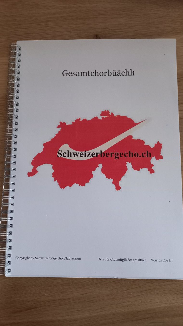 Libri: Gesamtchorbüächli Schweizerbergecho.ch – Usato da Luthern venduto da JanK_