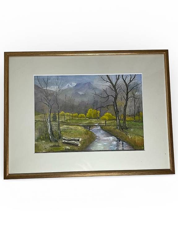 Dipinti: Herbstlandschaft / Aquarell gemalt – Usato da Biberstein venduto da rwu_nw9r 1