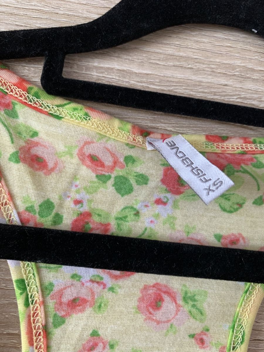 Camicette, T-shirt & Top: Débardeur jaune fleuri – Nuovo (secondo la descrizione) da Montreux venduto da Izapeche811 1