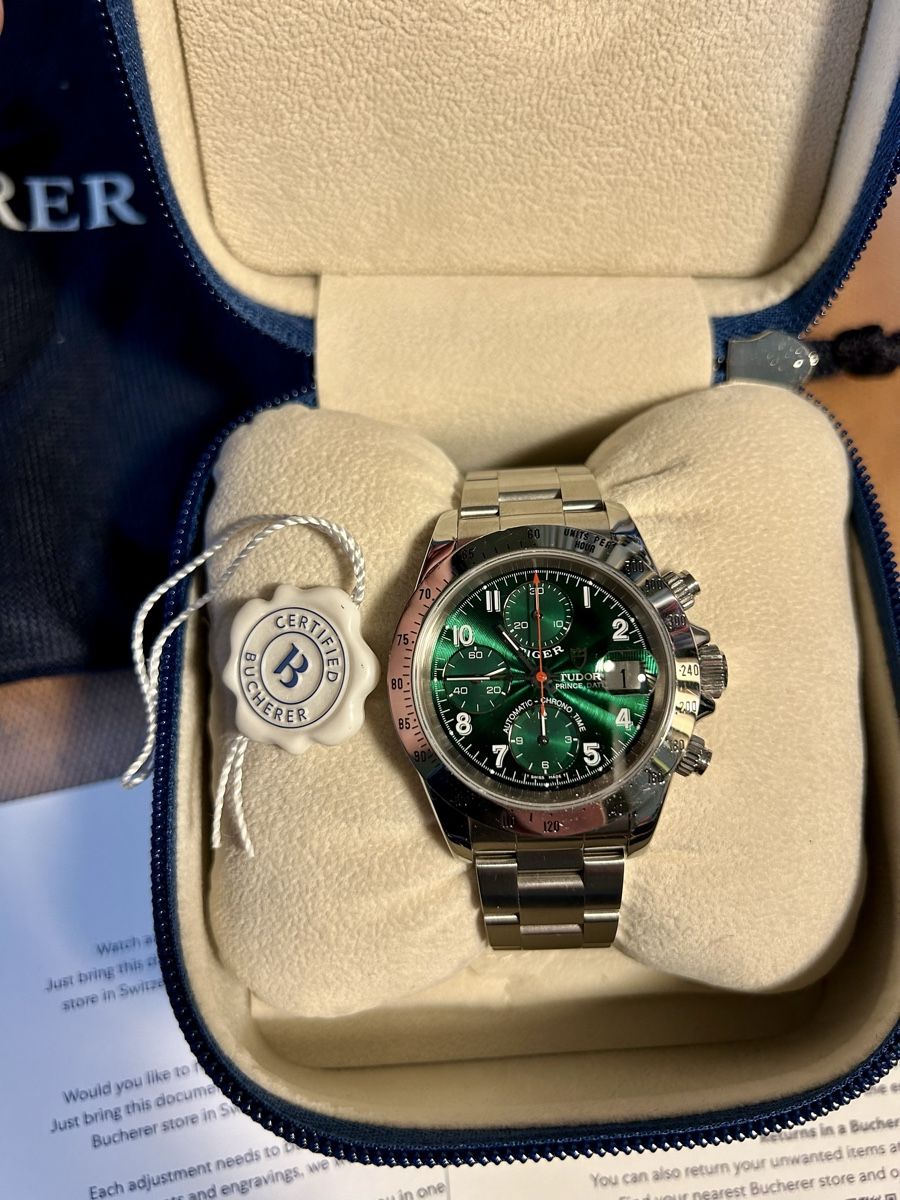 Tudor Orologi: Tudor Prince Date  ( Green ) – Usato da Delémont venduto da hardy1428
