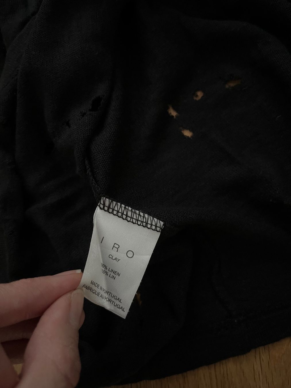 Iro T-shirt: IRO Clayd Leinentshirt, Gr. 38 – Usato da Interlaken venduto da fbnscl 4