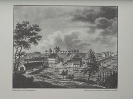 Holzbrücke Rheinau & Salmenquartier Repro Ludwig Schulthess