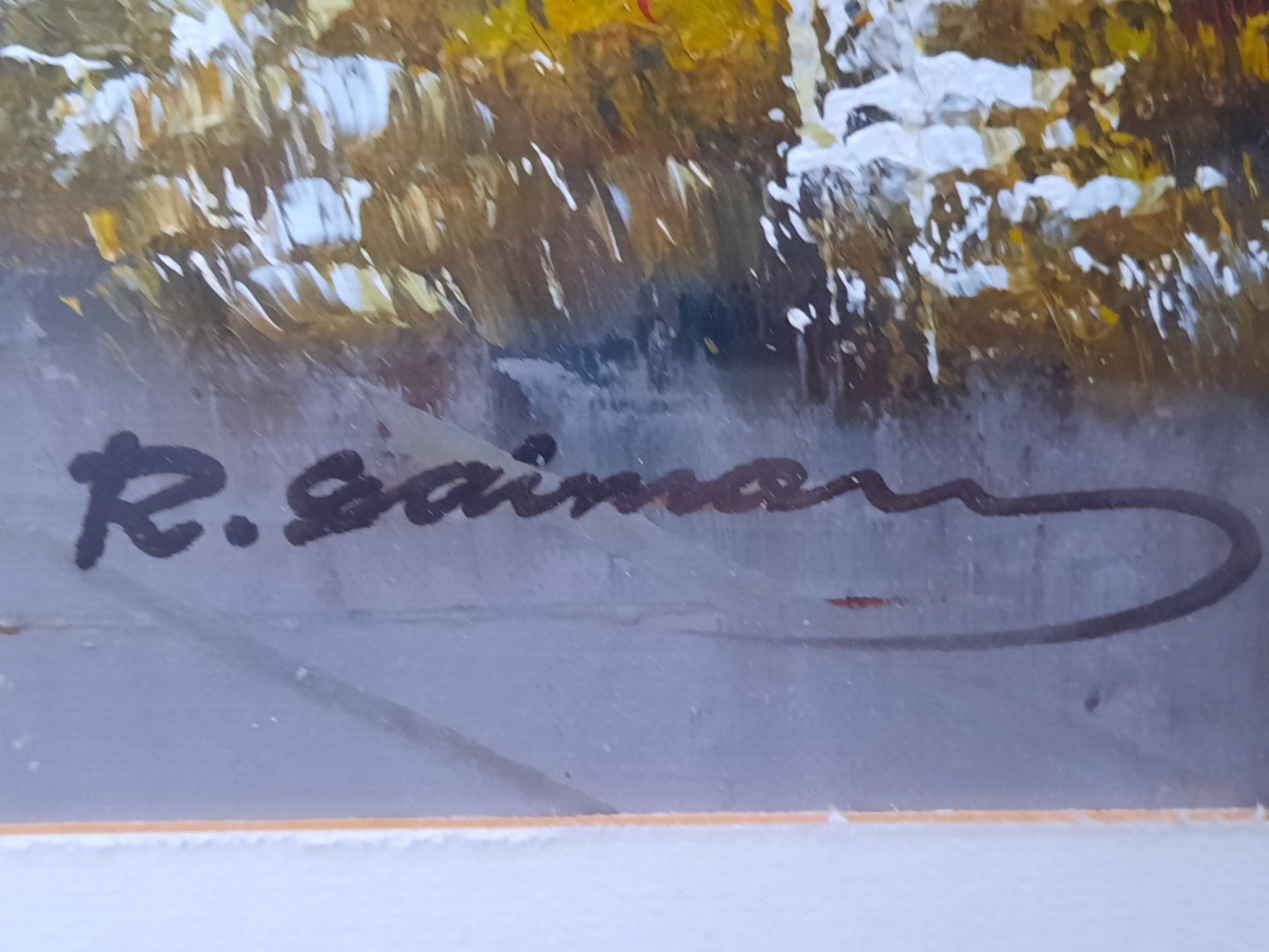 Dipinti: Schön gemalenes Kunstbild, signiert. – Usato da Weinfelden venduto da JoeBaer 5