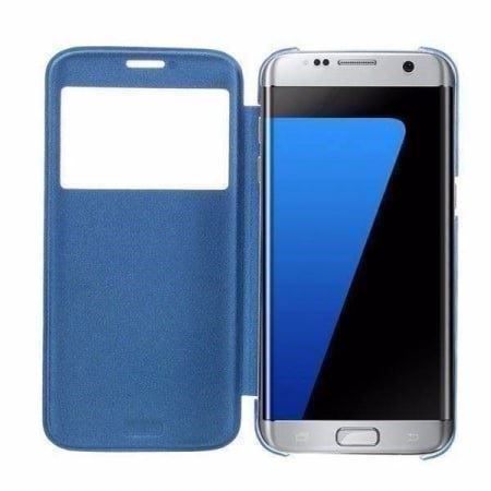 Cover & Protezioni schermo: GALAXY S7 Edge S-View Leder Flip Hülle b – Nuovo e nell'imballaggio originale da Zürich venduto da Store-247 1