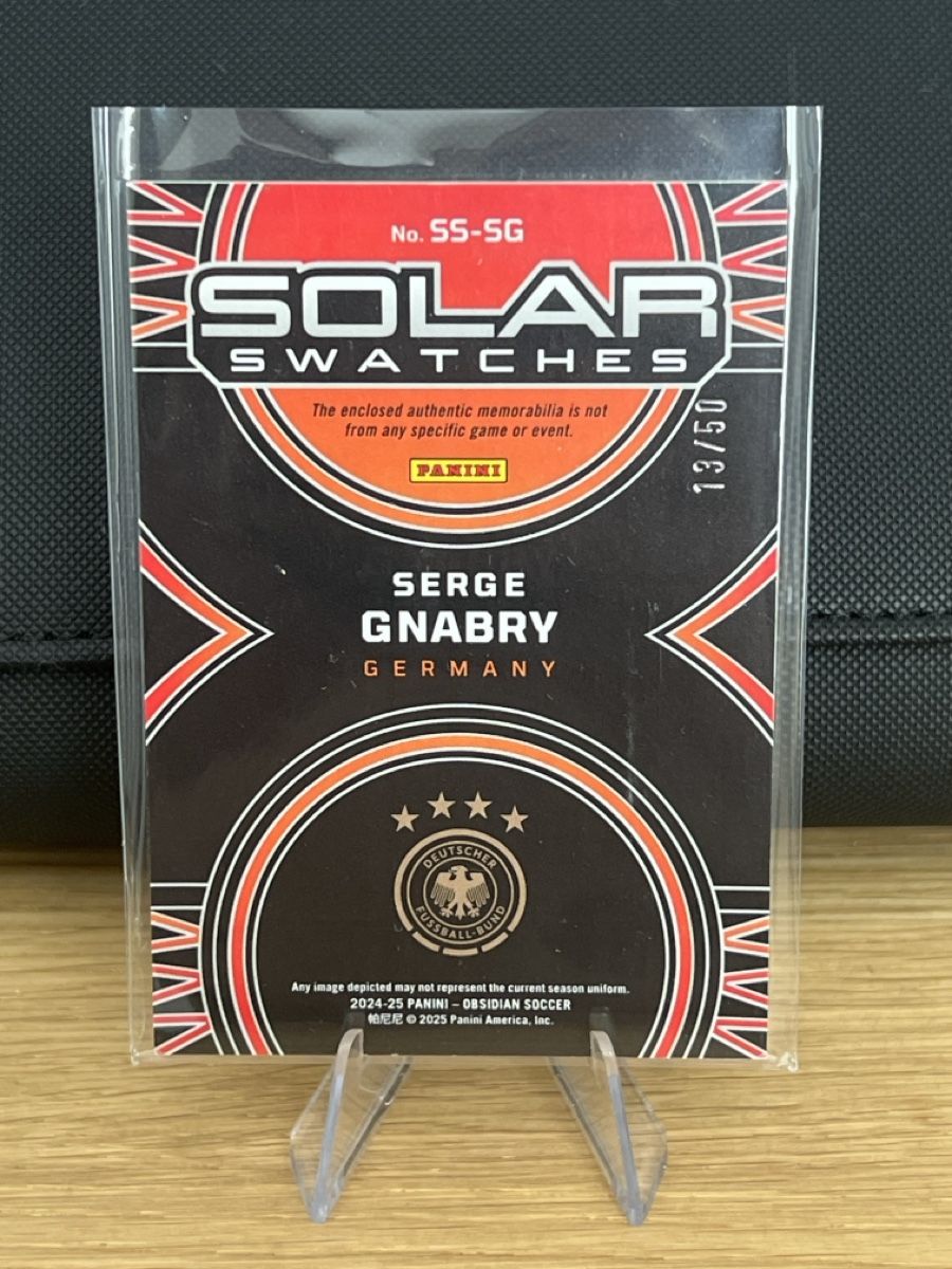 Panini Carte collezionabili: Serge Gnabry Patch /50 DFB Panini Obsidian Bayern München – Nuovo (secondo la descrizione) da Neuhausen am Rheinfall venduto da Shampinho10 1