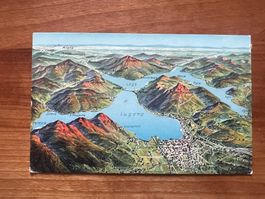 AK    1920 Panorama Lugano Feldpost    (G1787)