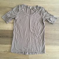 Vintage Hanro Yoga Style Kurzarm Shirt 94 Modal hell taupe S