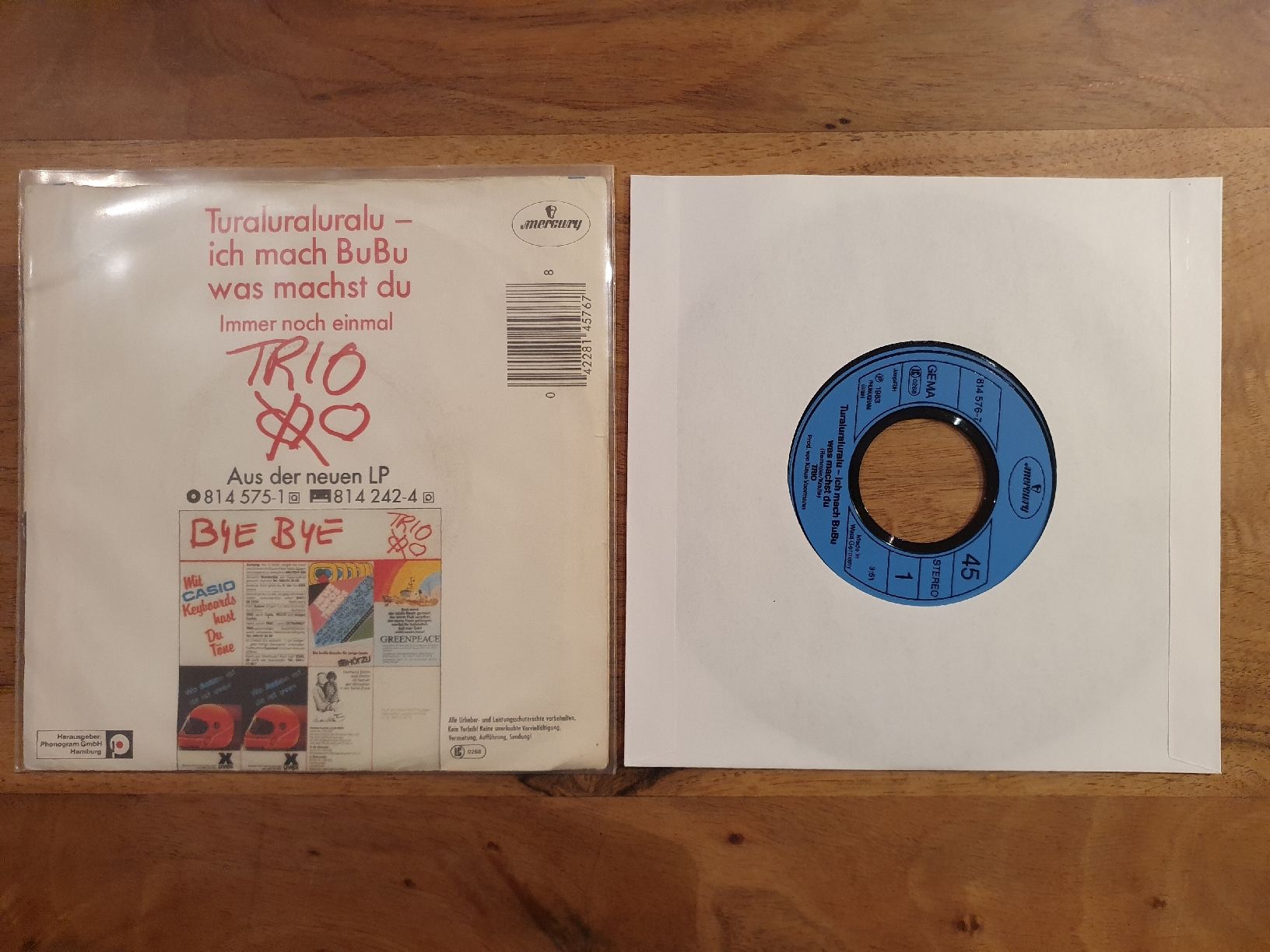 Dischi in vinile: Trio - Turaluraluralu - 7" Vinyl Single – Usato da Sirnach venduto da dimitri1963 1
