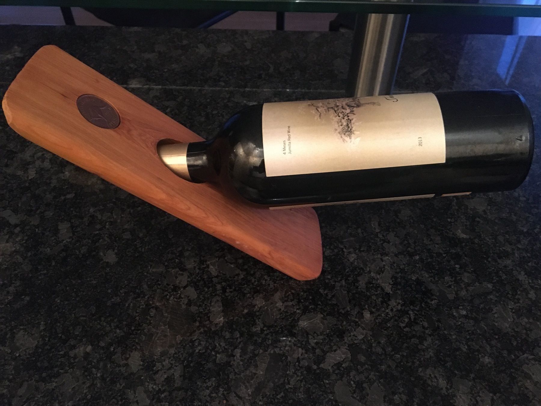 Supporti a parete: Cooler Flaschenhalter aus echtem Holz – Nuovo (secondo la descrizione) da Winkel venduto da Flyhy2020