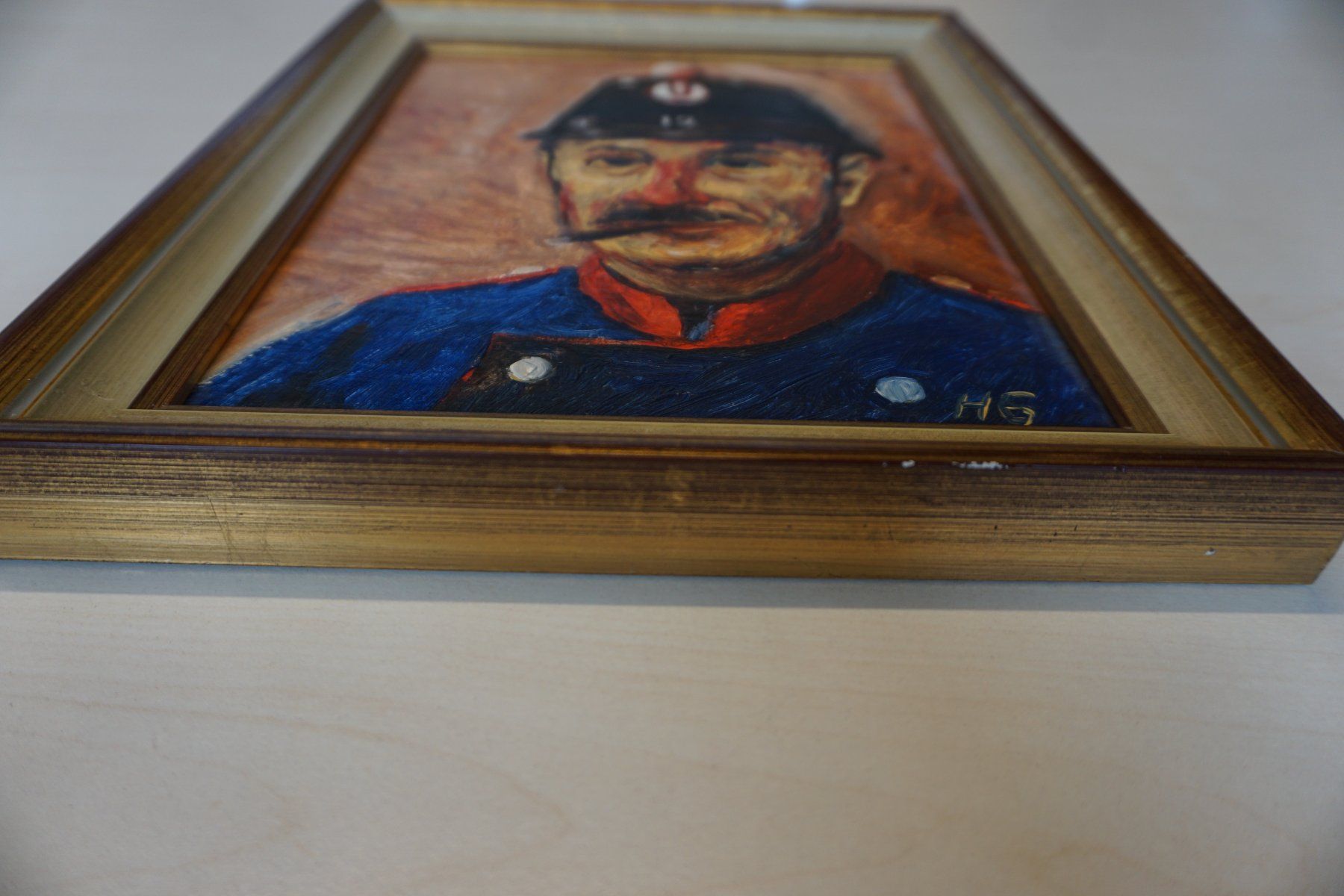 Foto & Immagini: Bild mit Feuerwehrmann von Hans Good – Usato da Giswil venduto da sowo60 4